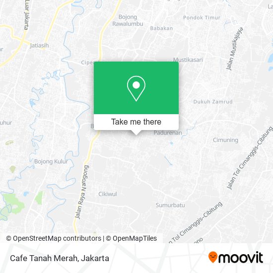 Cafe Tanah Merah map