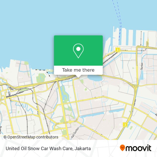 United Oil Snow Car Wash Care map