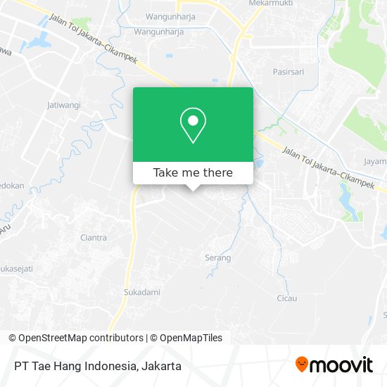 PT Tae Hang Indonesia map