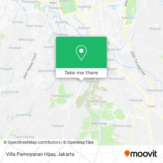 Villa Pamoyanan Hijau map