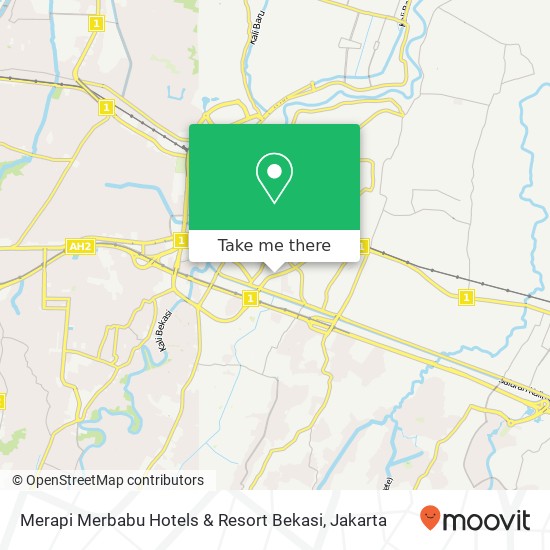 Merapi Merbabu Hotels & Resort Bekasi, Jalan Cut Meutia Bekasi Timur map