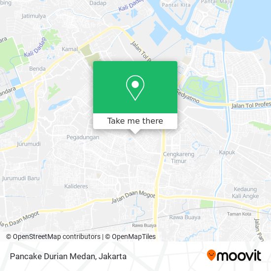 Pancake Durian Medan map