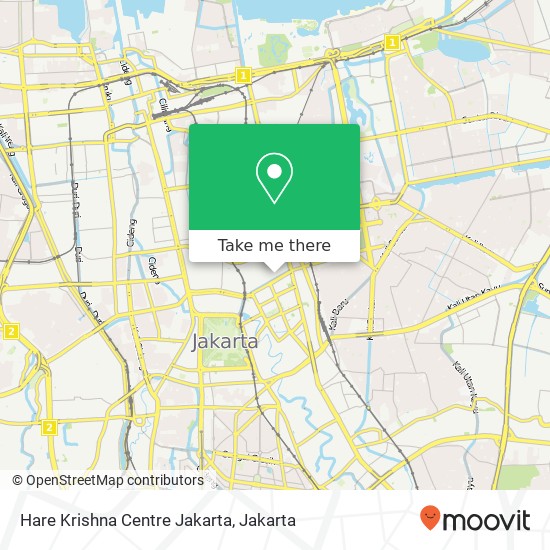 Hare Krishna Centre Jakarta, Jalan Pasar Baru Selatan Sawah Besar map