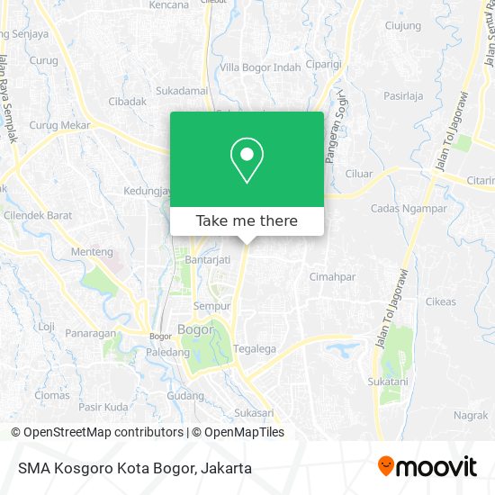 SMA Kosgoro Kota Bogor map