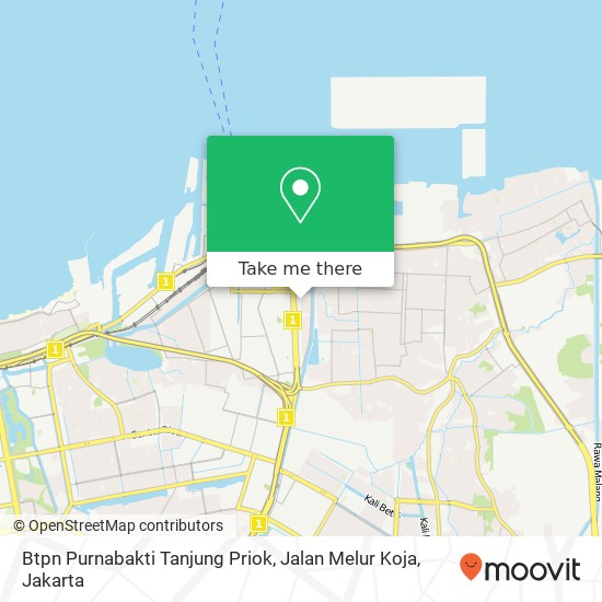 Btpn Purnabakti Tanjung Priok, Jalan Melur Koja map