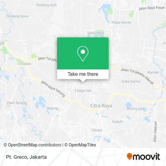 Pt. Greco, Jalan Bhumimas 7 Cikupa map