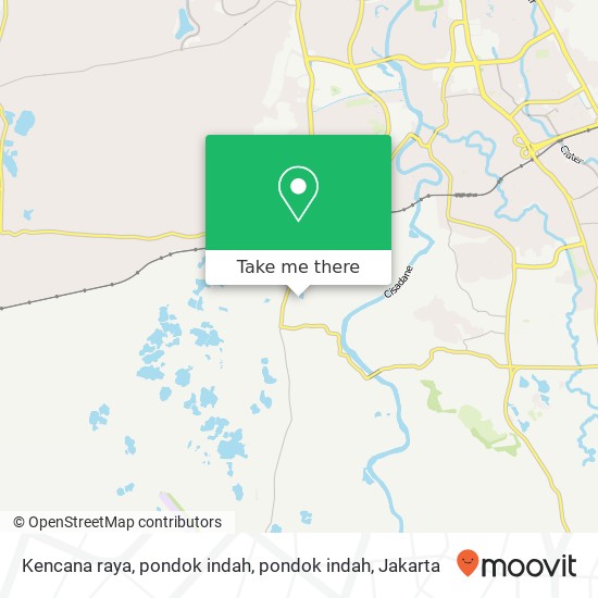 Kencana raya, pondok indah, pondok indah map