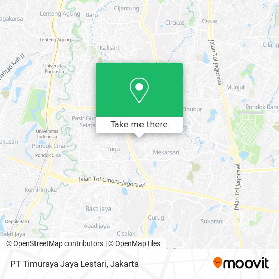 PT Timuraya Jaya Lestari map