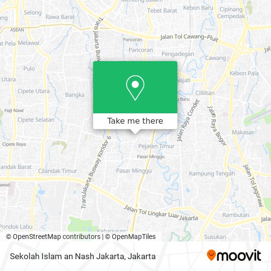 Sekolah Islam an Nash Jakarta map