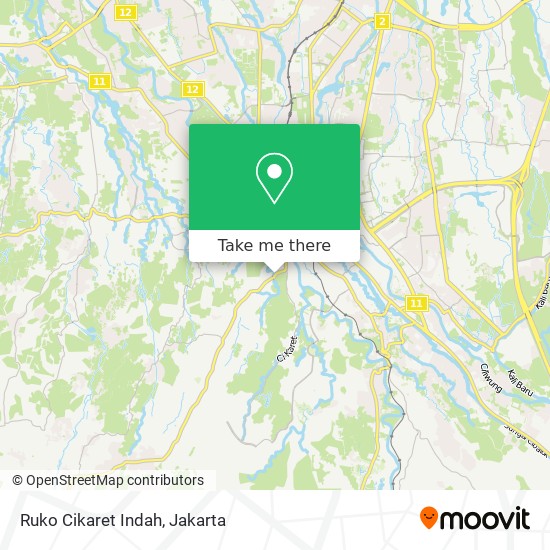 Ruko Cikaret Indah map