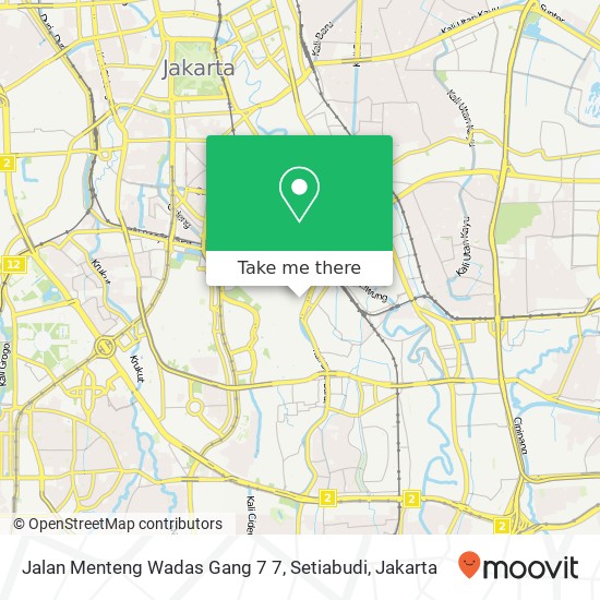 Jalan Menteng Wadas Gang 7 7, Setiabudi map