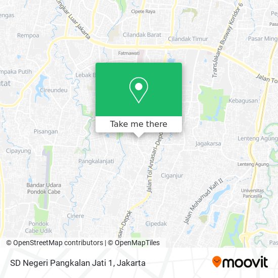 SD Negeri Pangkalan Jati 1 map