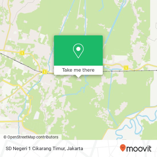 SD Negeri 1 Cikarang Timur map