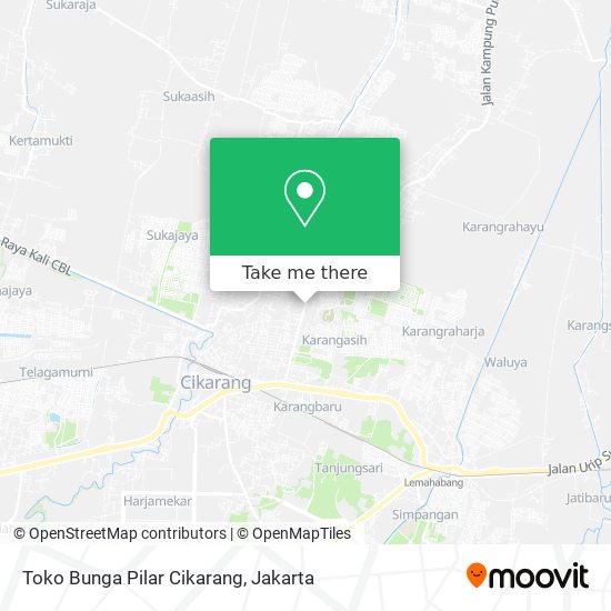 Toko Bunga Pilar Cikarang map