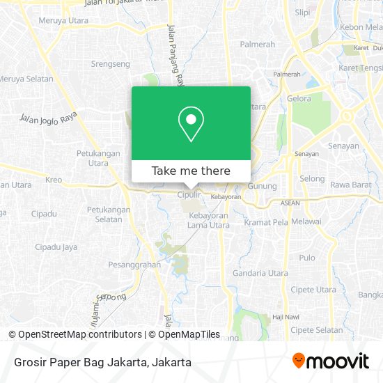 Grosir Paper Bag Jakarta map