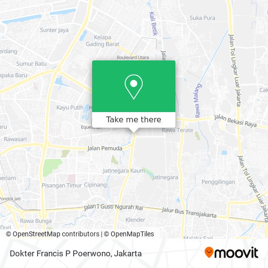 Dokter Francis P Poerwono map