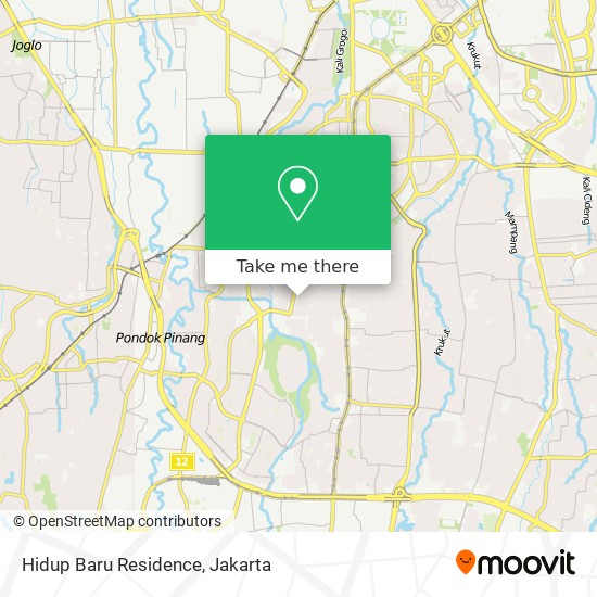 Hidup Baru Residence map