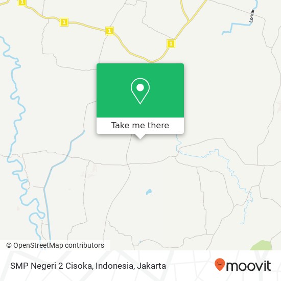 SMP Negeri 2 Cisoka, Indonesia map