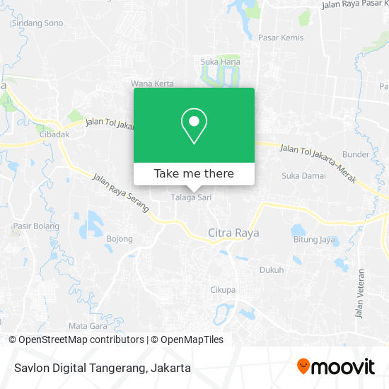 Savlon Digital Tangerang map