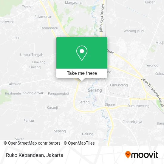 Ruko Kepandean map