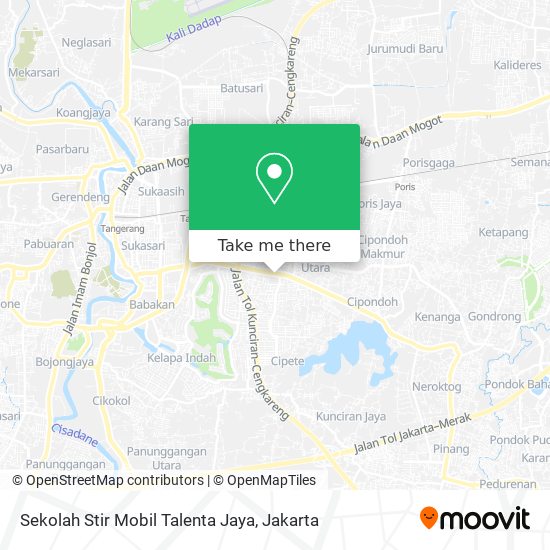Sekolah Stir Mobil Talenta Jaya map