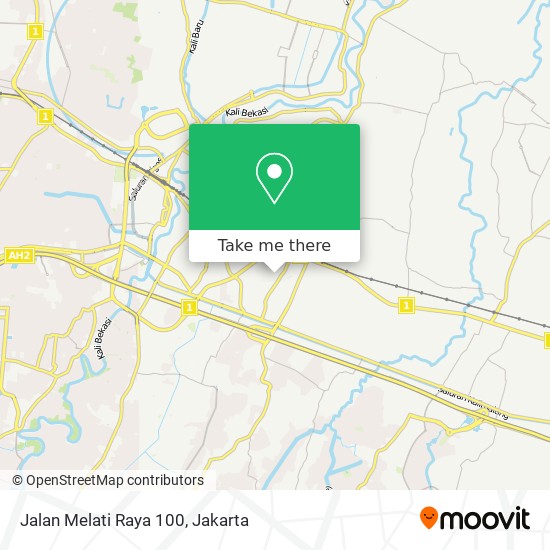 Jalan Melati Raya 100 map