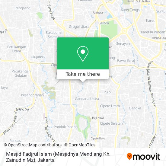 Mesjid Fadjrul Islam (Mesjidnya Mendiang Kh. Zainudin Mz) map