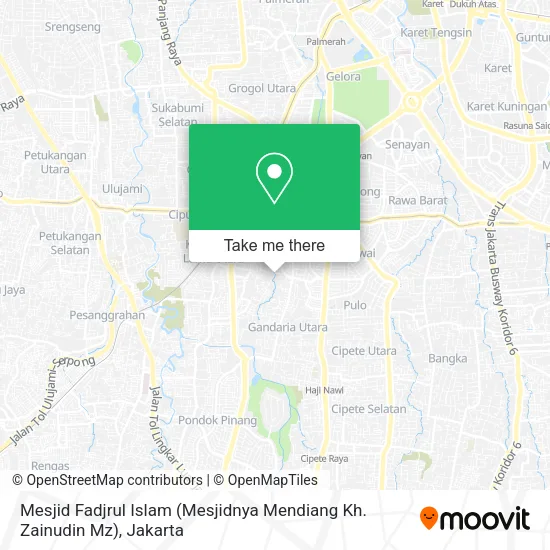 Mesjid Fadjrul Islam (Mesjidnya Mendiang Kh. Zainudin Mz) map