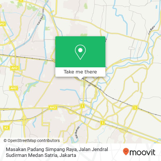 Masakan Padang Simpang Raya, Jalan Jendral Sudirman Medan Satria map