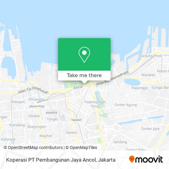 Koperasi PT Pembangunan Jaya Ancol map