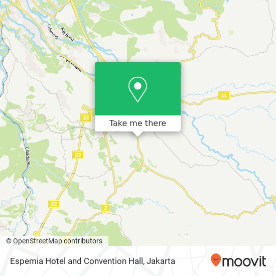 Espemia Hotel and Convention Hall map