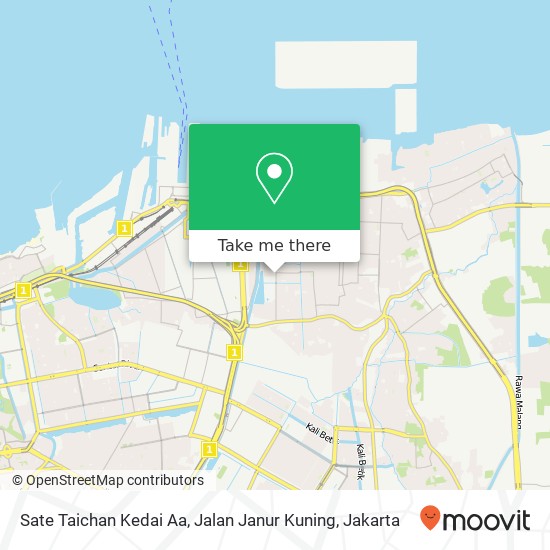 Sate Taichan Kedai Aa, Jalan Janur Kuning map
