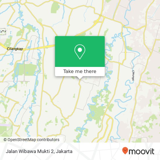 Jalan Wibawa Mukti 2, Jatiasih map