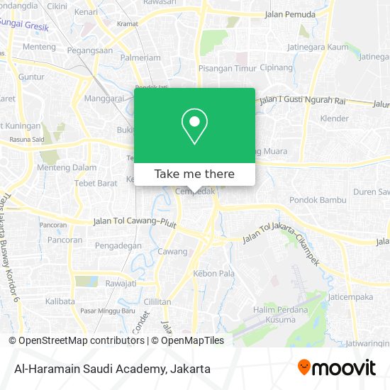Al-Haramain Saudi Academy map