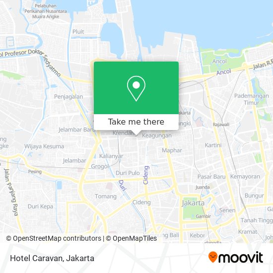 Hotel Caravan map