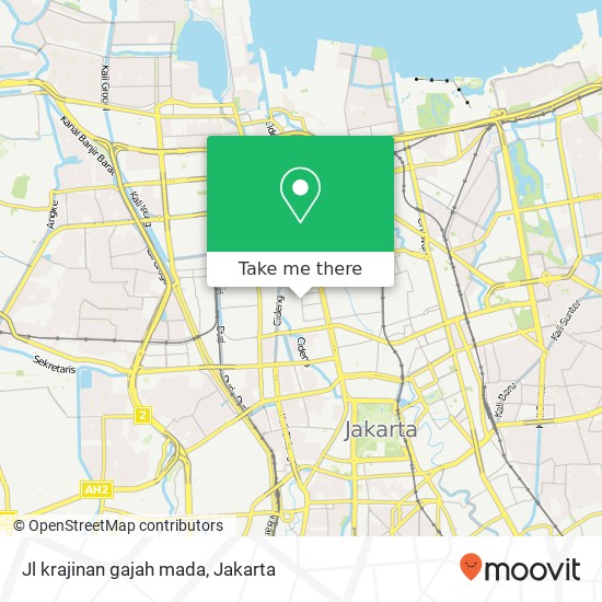 Jl krajinan gajah mada map