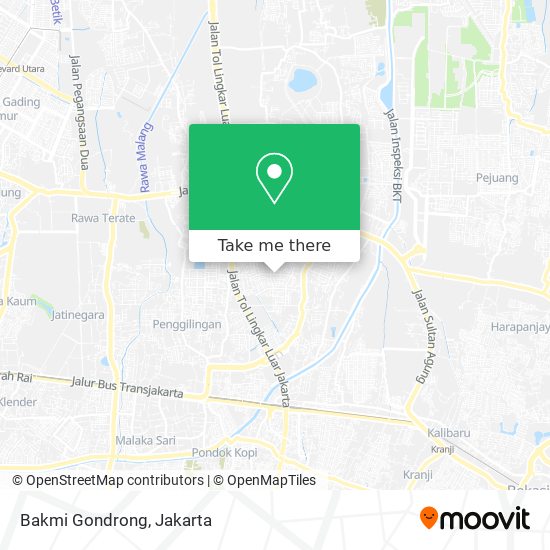 Bakmi Gondrong map