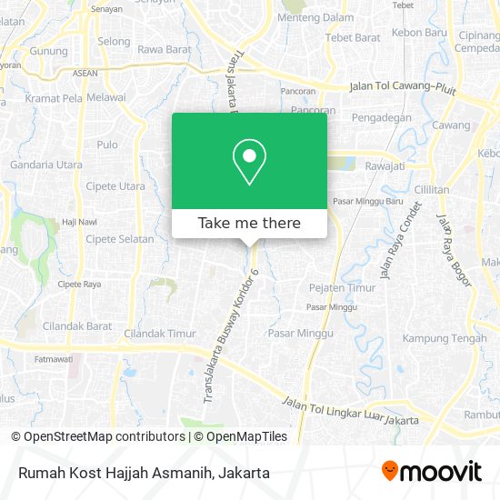 Rumah Kost Hajjah Asmanih map