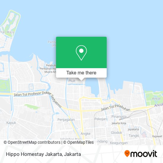 Hippo Homestay Jakarta map