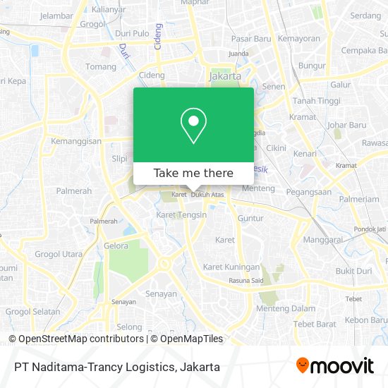 PT Naditama-Trancy Logistics map