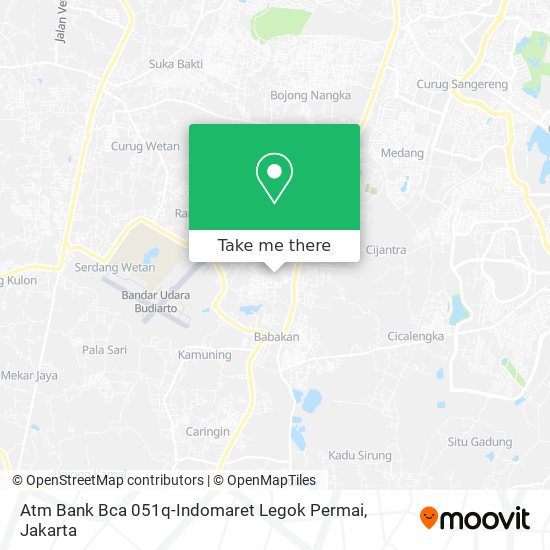 Atm Bank Bca 051q-Indomaret Legok Permai map