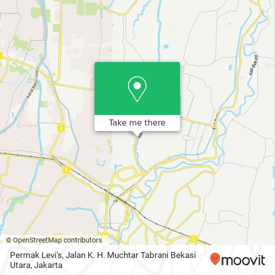 Permak Levi's, Jalan K. H. Muchtar Tabrani Bekasi Utara map