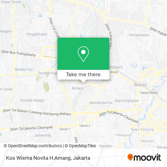 Kos Wisma Novita H.Amang map