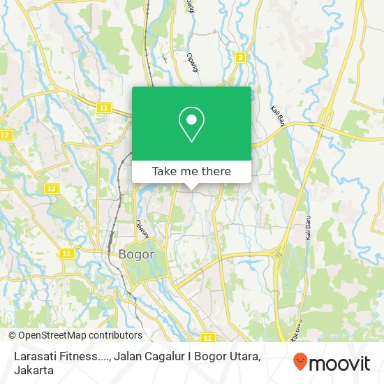 Larasati Fitness...., Jalan Cagalur I Bogor Utara map