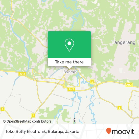 Toko Betty Electronik, Balaraja map