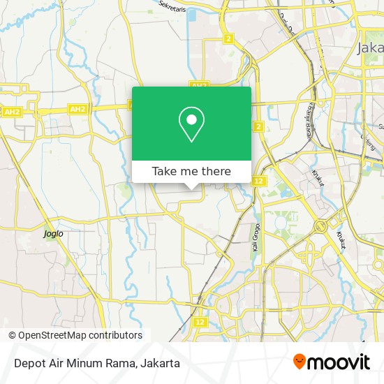 Depot Air Minum Rama map