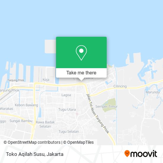 Toko Aqilah Susu map