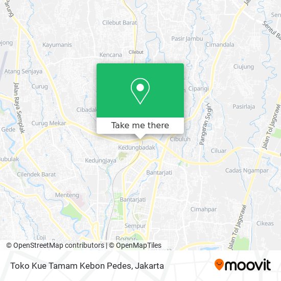 Toko Kue Tamam Kebon Pedes map