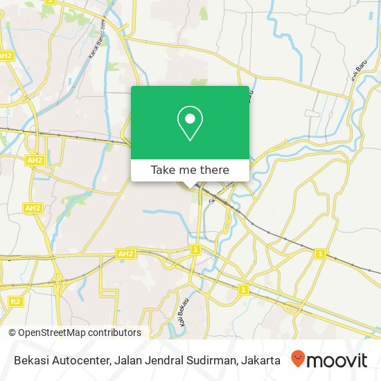 Bekasi Autocenter, Jalan Jendral Sudirman map