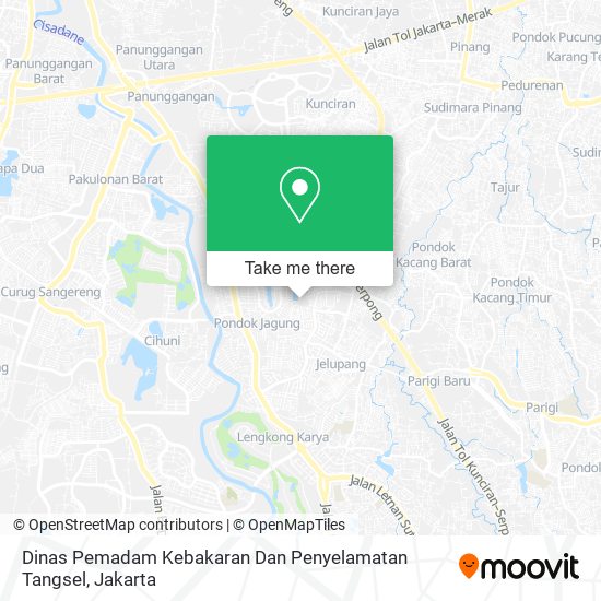 Dinas Pemadam Kebakaran Dan Penyelamatan Tangsel map